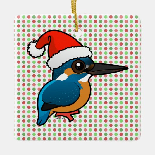 Ornement En Céramique Père Noël Kingfisher (Devant)