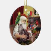 Ornement En Céramique Père Noël - Maine Coon cat 10 (Droite)