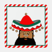 Ornement en céramique Père Noël mexicain (Verso)