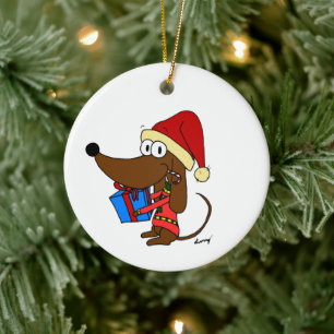 Ornement en céramique Père Noël Midge personnalisa