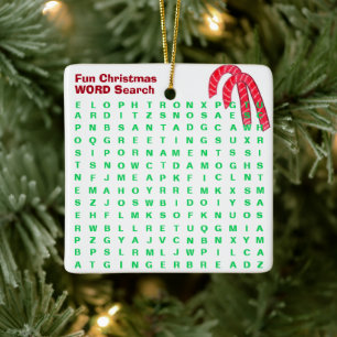 Ornement En Céramique Père Noël Noël Mini 15 Sucres de canne de puzzle d