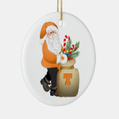 Ornement En Céramique Père Noël orange (Droite)