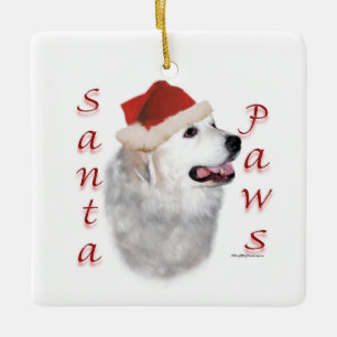 Ornement En Céramique Père Noël Paws dans les Pyrénées