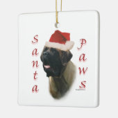Ornement En Céramique Père Noël Paws Mastiff (Gauche)