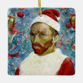 Ornement En Céramique Père Noël, Van Gogh (Devant)