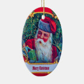 ORNEMENT EN CÉRAMIQUE PÈRE NOËL VINTAGE (Droite)