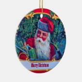 ORNEMENT EN CÉRAMIQUE PÈRE NOËL VINTAGE (Droite)