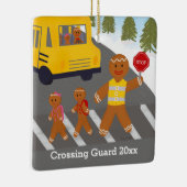 Ornement En Céramique Personalized Crossing Guard Bus Driver Christmas (Droite)