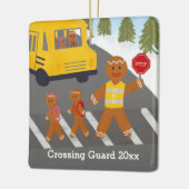 Ornement En Céramique Personalized Crossing Guard Bus Driver Christmas (Gauche)