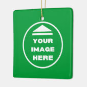 Ornement en céramique - Personnalisé - Ajouter ima (Gauche)