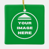 Ornement en céramique - Personnalisé - Ajouter ima (Devant)