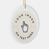 Ornement en céramique - Personnalisé (ajouter imag (Droite)