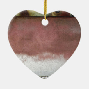 Ornement En Céramique personnalisé de luxe rose et blanc