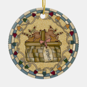Ornement en céramique personnalisé de Noël de