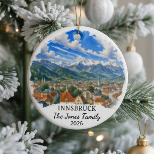 Ornement en céramique personnalisé d'Innsbruck, Au