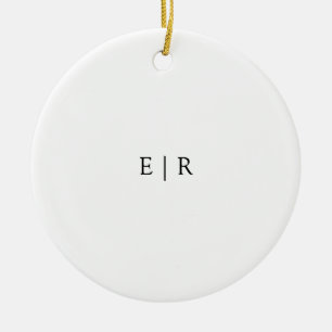 Ornement en céramique personnalisé en cercle