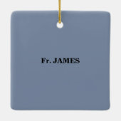 Ornement En Céramique Personnaliser les fêtes d'Ordination du 15e annive (Dos)