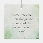 Ornement En Céramique Personnaliser Photo Nouveau-né bébé Faire-part de (Dos)