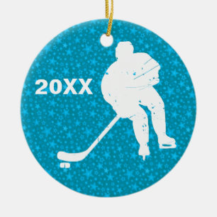 Ornement En Céramique Personnalisez-le, hockey