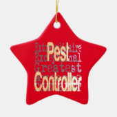 Ornement En Céramique Pest Controller Extraordinaire (Devant)