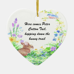 Ornement En Céramique Peter Cotton Tail -