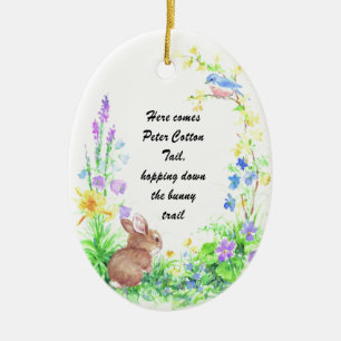 Ornement En Céramique Peter Cotton Tail -
