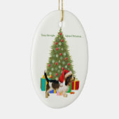 Ornement En Céramique Petit Basset Griffon Vendeen Noël (Droite)