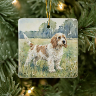 Ornement En Céramique Petit Basset Griffon Vendéen - PBGV