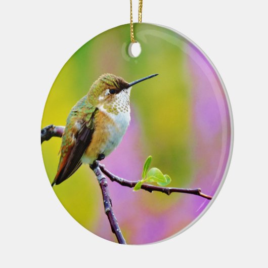 Ornement En Céramique Petit colibri gras (Gauche)