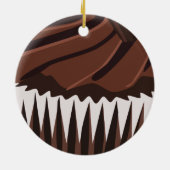 Ornement En Céramique Petit gâteau de chocolat (Dos)