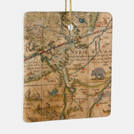 Ornement En Céramique Petit groupe de l'Afrique d'un globe (Droite)