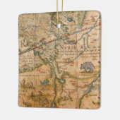 Ornement En Céramique Petit groupe de l'Afrique d'un globe (Gauche)