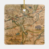 Ornement En Céramique Petit groupe de l'Afrique d'un globe (Dos)