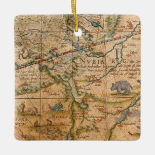 Ornement En Céramique Petit groupe de l'Afrique d'un globe