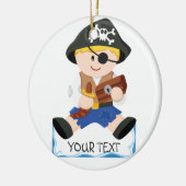 Ornement En Céramique Petit pirate mignon (Gauche)