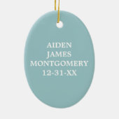 Ornement En Céramique Petite cacahuète (bleu) (Dos)