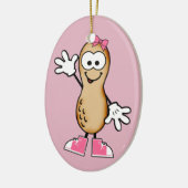 Ornement En Céramique Petite cacahuète (rose) (Gauche)