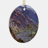 Ornement En Céramique Petite Creuse, soleil de Claude Monet (Droite)