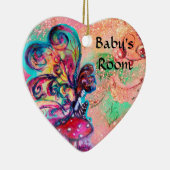 ORNEMENT EN CÉRAMIQUE PETITE ELF DE CHAMPIGNONS AFFICHETTE DE PORTE (Droite)