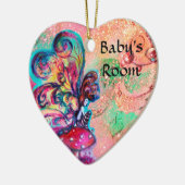 ORNEMENT EN CÉRAMIQUE PETITE ELF DE CHAMPIGNONS AFFICHETTE DE PORTE (Gauche)