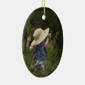 Ornement En Céramique Petite fille sur une aile (Droite)