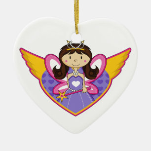 Ornement En Céramique Petite princesse enchantée mignonne Ornament