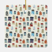 ORNEMENT EN CÉRAMIQUE PETITES MAISONS (Dos)