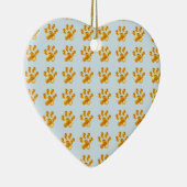 Ornement En Céramique Petites pattes dorées (Droite)