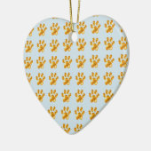 Ornement En Céramique Petites pattes dorées (Gauche)