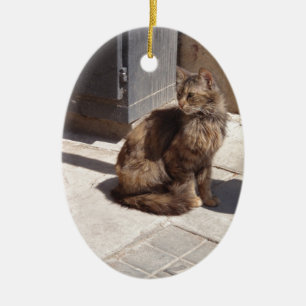 Ornement En Céramique Pétra de Chat Perse