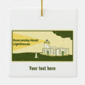 Ornement En Céramique Phare de Duncansby Head (Dos)