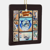 Ornement En Céramique Phare de pêche d'eau salée (Droite)