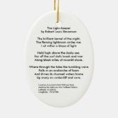 Ornement En Céramique Phare principal de Portland (Dos)