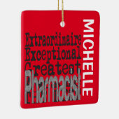 Ornement En Céramique Pharmaciste Extraordinaire CUSTOM (Droite)